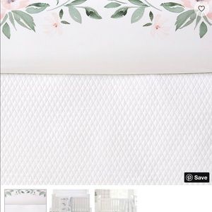 Pottery Barn Kids Meredith Matelassé Crib Skirt